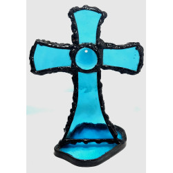 Light Blue Cross Standing